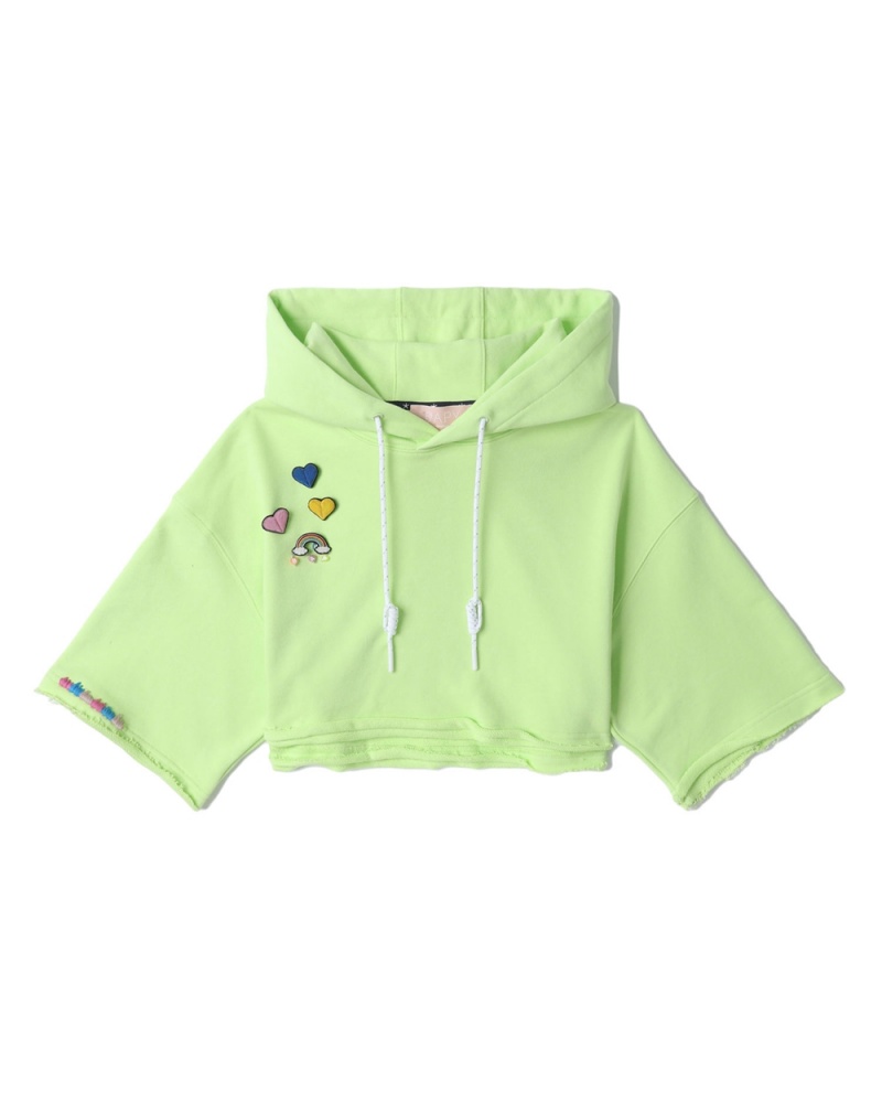 Sweatshirt Bape Cropped hoodie Vert Femme | SBB-67474788